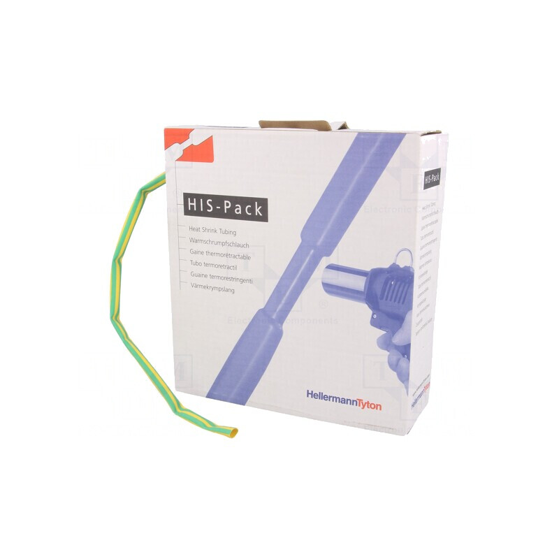 Manșon Termocontractabil 6.4mm 5m Galben-Verde | Electronic-mag.ro | Componente Electronice