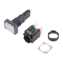 Comutator apăsare 16mm 2NC NO XB6DF1B5B | Electronic-mag.ro | Componente Electronice