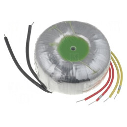 Transformator toroidal 80VA 230V 12V 6.66A cu cabluri | Electronic-mag.ro | Componente Electronice