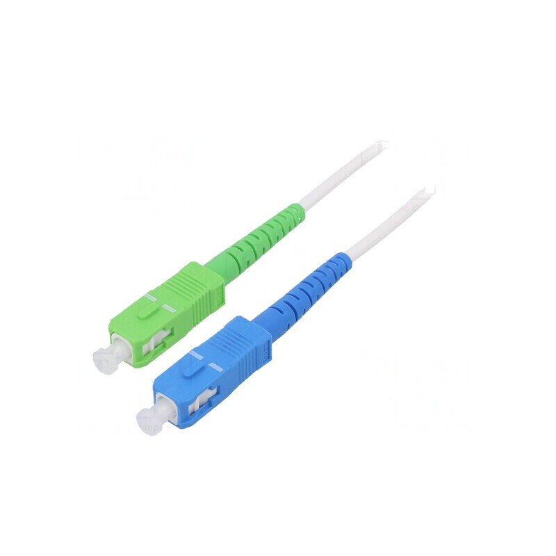 Patch cord fibră OS2 SC/APC-SC/UPC 20m alb LSZH | Electronic-mag.ro | Componente Electronice Patch cord fibră OS2 SC/APC-SC/UPC 20m alb LSZH | Electronic-mag.ro | Componente Electronice