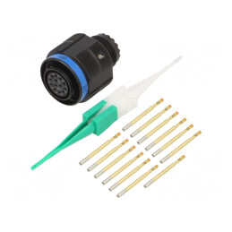 Conector Militar Dimensiune 11 MIL-DTL-38999 Series III Mufă | Electronic-mag.ro | Componente Electronice
