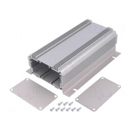 Carcasă cu Panou cu Lame de Fixare 86mm x 160mm | Electronic-mag.ro | Componente Electronice