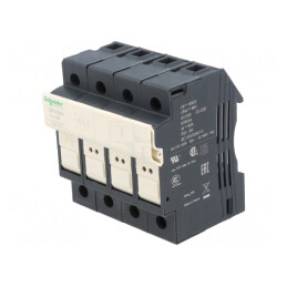 Suport Siguranță Șină DIN Poli 3N | Electronic-mag.ro | Componente Electronice