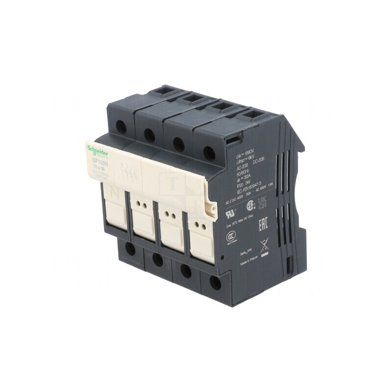 Suport Siguranță Șină DIN Poli 3N | Electronic-mag.ro | Componente Electronice