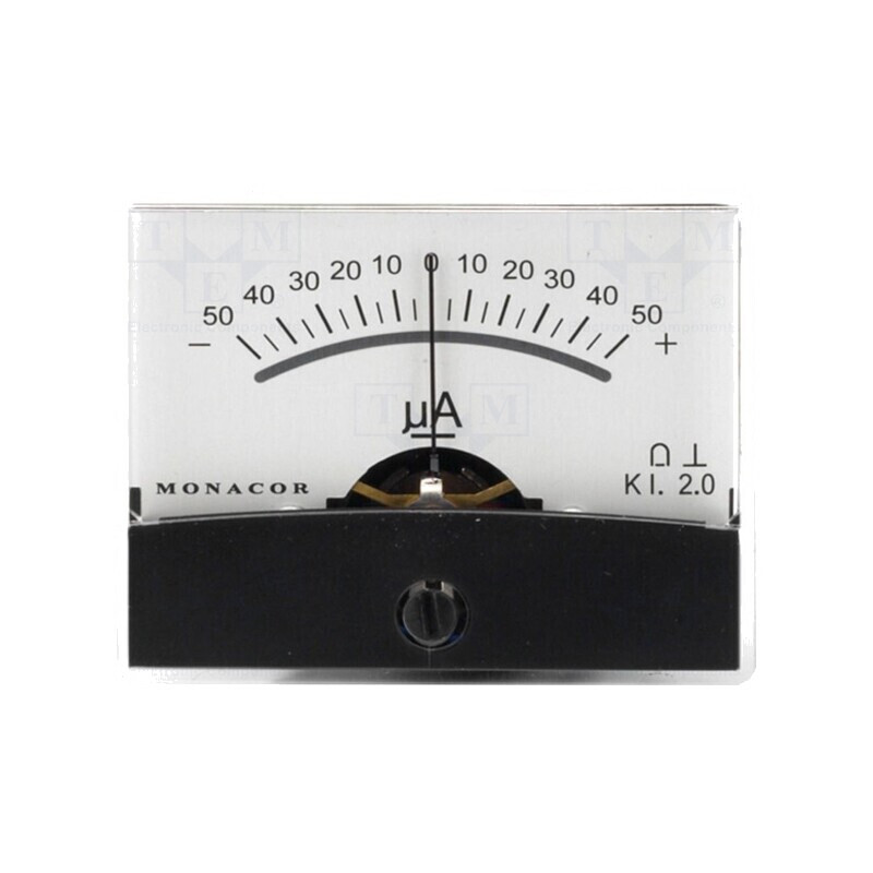 Ampermetru pe panou I DC -50÷50uA Clasa 2 Rezist.int 1,9kΩ PM-2 | Electronic-mag.ro | Componente Electronice Ampermetru pe panou I DC -50÷50uA Clasa 2 Rezist.int 1,9kΩ PM-2 | Electronic-mag.ro | Componente Electronice