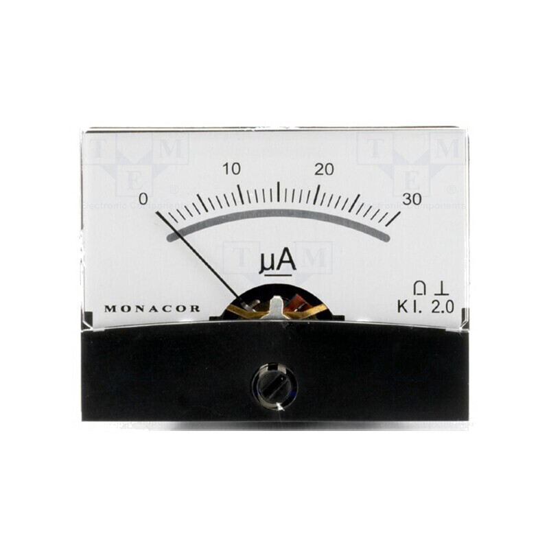 Ampermetru pe Panou DC 0-30uA 6.5kΩ | Electronic-mag.ro | Componente Electronice Ampermetru pe Panou DC 0-30uA 6.5kΩ | Electronic-mag.ro | Componente Electronice