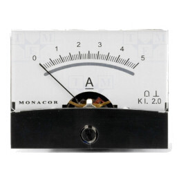 Ampermetru Panou DC 0-5A Clasa 2 | Electronic-mag.ro | Componente Electronice