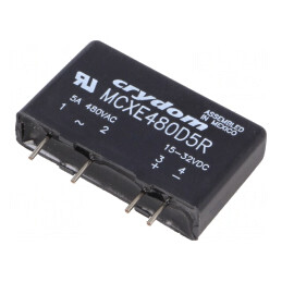 Releu Semiconductor 1-Fazat 15-32VAC 5A 48-660VAC MCXE480D5R | Electronic-mag.ro | Componente Electronice