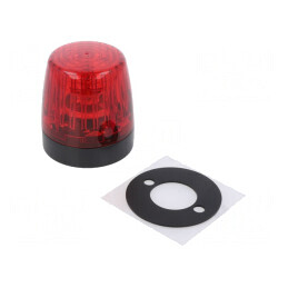 Semnalizator Luminos Roșu 24VDC IP65 | Electronic-mag.ro | Componente Electronice