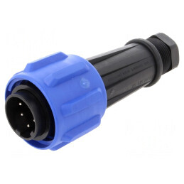 Conector Circular Mufă Tată 5 PIN Filet Interior Rotire | Electronic-mag.ro | Componente Electronice