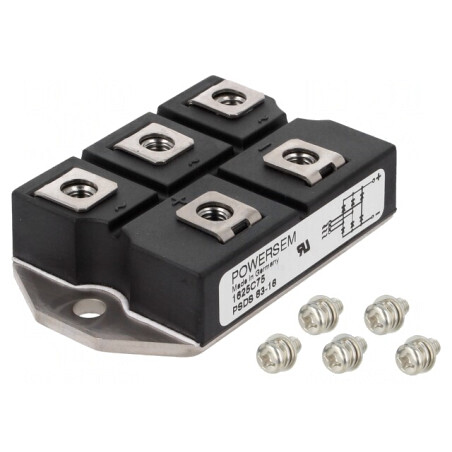 Punte redresoare trifazată 1,6kV 100A | Electronic-mag.ro | Componente Electronice