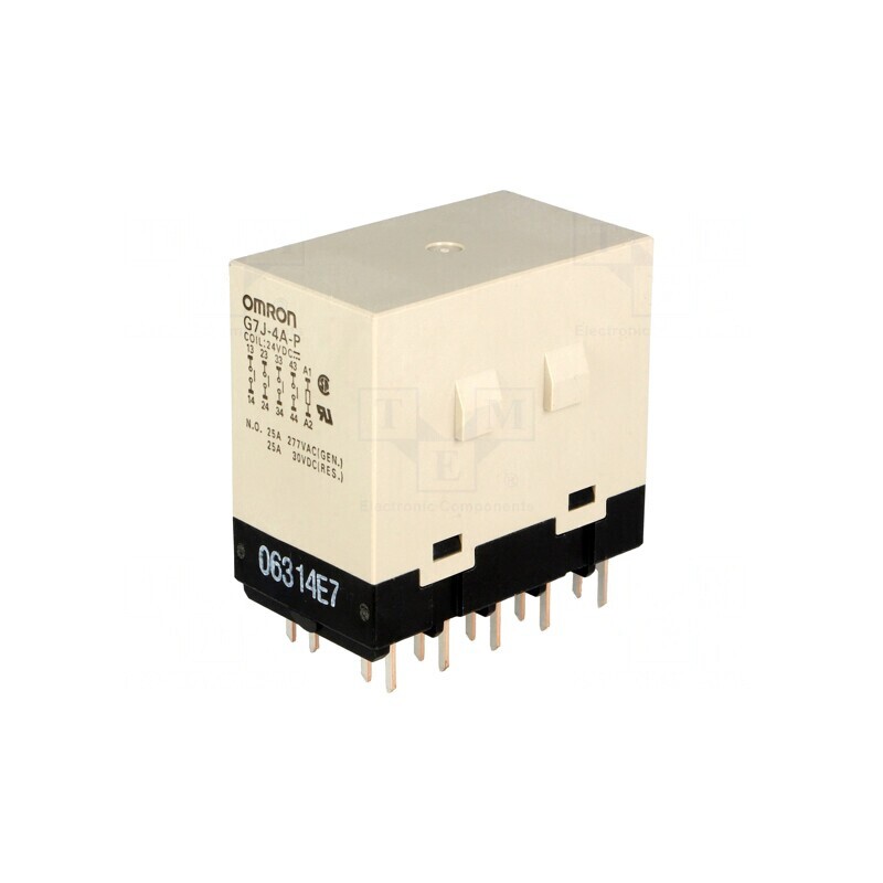 Releu Electromagnetic 4PST-NO 24VDC 25A Serie G7J | Electronic-mag.ro | Componente Electronice