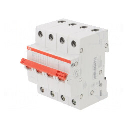 Separator-întrerupător Poli 4 pentru șină DIN 63A 415VAC | Electronic-mag.ro | Componente Electronice