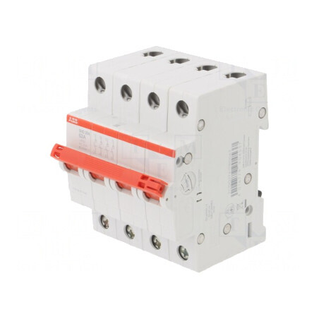 Separator-întrerupător Poli 4 pentru șină DIN 63A 415VAC | Electronic-mag.ro | Componente Electronice