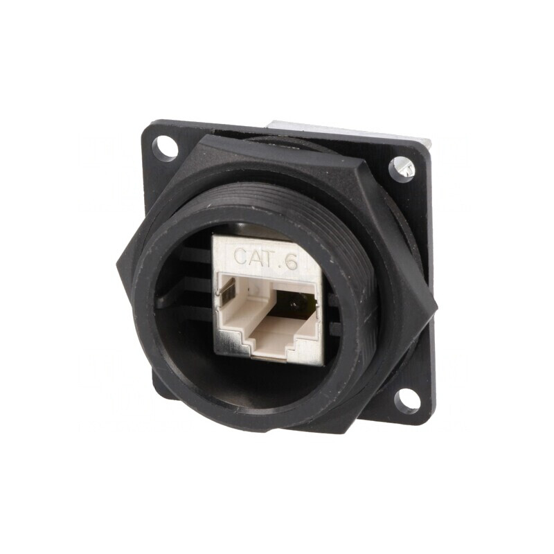 Soclu RJ45 ecranat Cat6 IP67/IP68 8p8c | Electronic-mag.ro | Componente Electronice