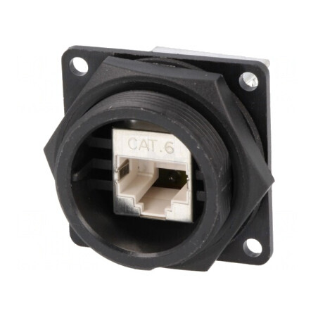 Soclu RJ45 ecranat Cat6 IP67/IP68 8p8c | Electronic-mag.ro | Componente Electronice