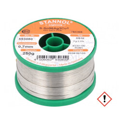 Sârmă de lipit fără plumb 0,7mm 0,25kg | Electronic-mag.ro | Componente Electronice