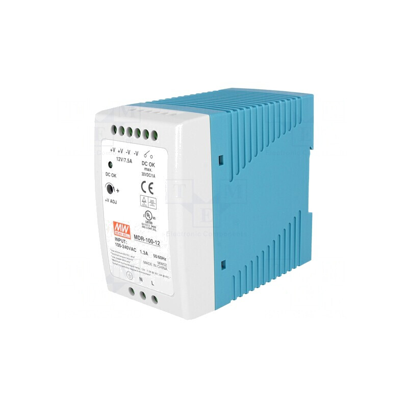 Alimentator Pulsatoriu pentru Șină DIN 90W 12V 7.5A | Electronic-mag.ro | Componente Electronice Alimentator Pulsatoriu pentru Șină DIN 90W 12V 7.5A | Electronic-mag.ro | Componente Electronice