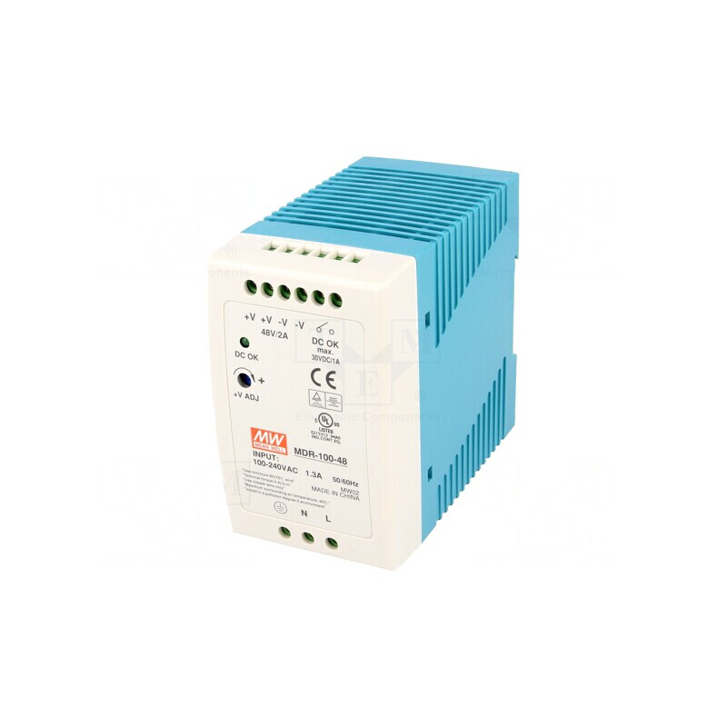 Alimentator pentru șină DIN 96W 48VDC 2A | Electronic-mag.ro | Componente Electronice Alimentator pentru șină DIN 96W 48VDC 2A | Electronic-mag.ro | Componente Electronice