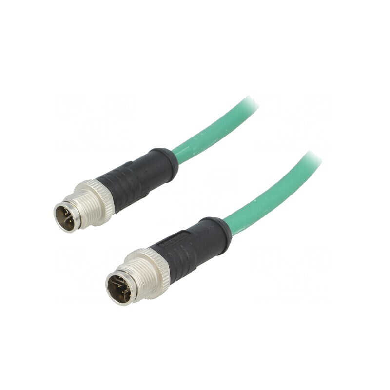 Cablu senzori/automatizări 8 PIN M12-M12 1m | Electronic-mag.ro | Componente Electronice