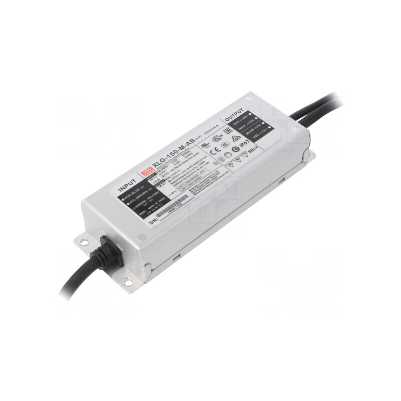 Alimentator LED 150W IP67 60-107V 1.4-2.1A | Electronic-mag.ro | Componente Electronice Alimentator LED 150W IP67 60-107V 1.4-2.1A | Electronic-mag.ro | Componente Electronice