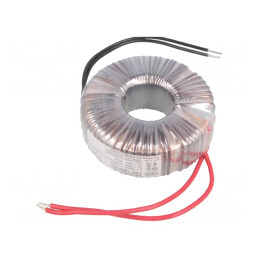 Transformator toroidal 100VA 230V 10V 10A cabluri