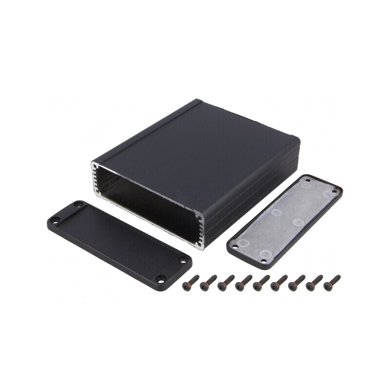Carcasă aluminiu neagră IP54 104x120x32mm | Electronic-mag.ro | Componente Electronice Carcasă aluminiu neagră IP54 104x120x32mm | Electronic-mag.ro | Componente Electronice
