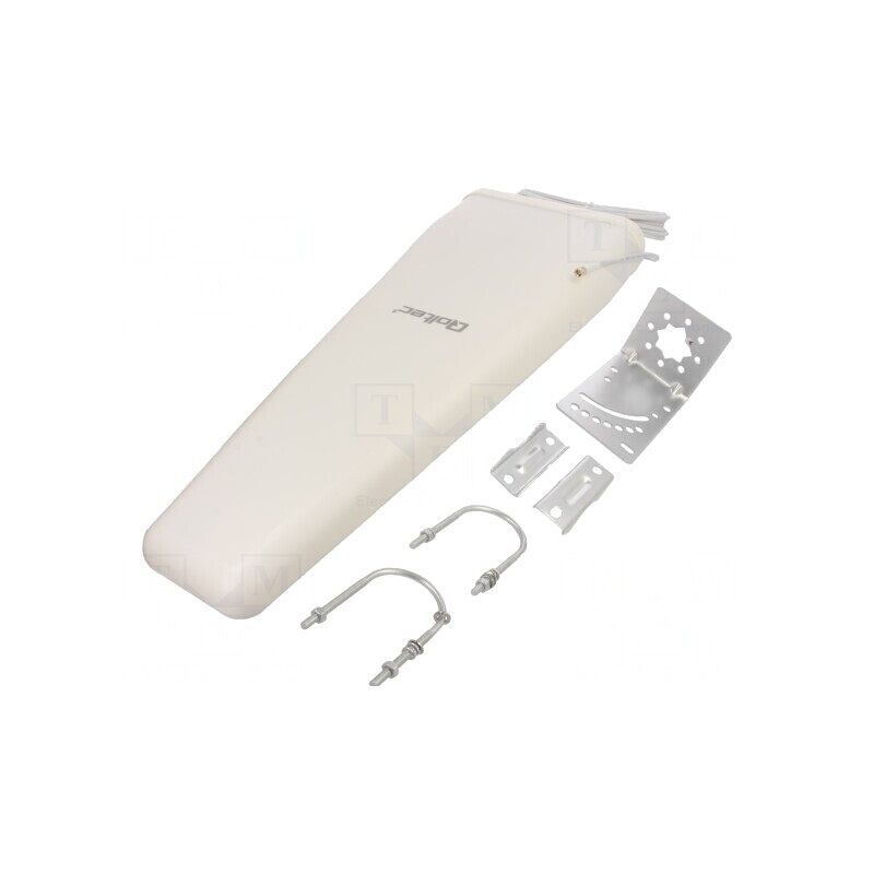 Antenă albă SMA 3m 14dBi 3300-3800MHz | Electronic-mag.ro | Componente Electronice