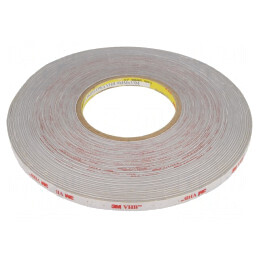 Bandă adezivă acrilică gri VHB 9mm x 33m | Electronic-mag.ro | Componente Electronice