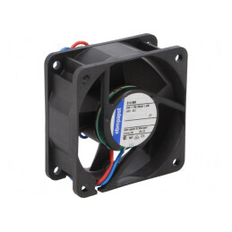 Ventilator DC axial 24V 60x60x25mm 36m3/h 28dBA cu rulmenti | Electronic-mag.ro | Componente Electronice