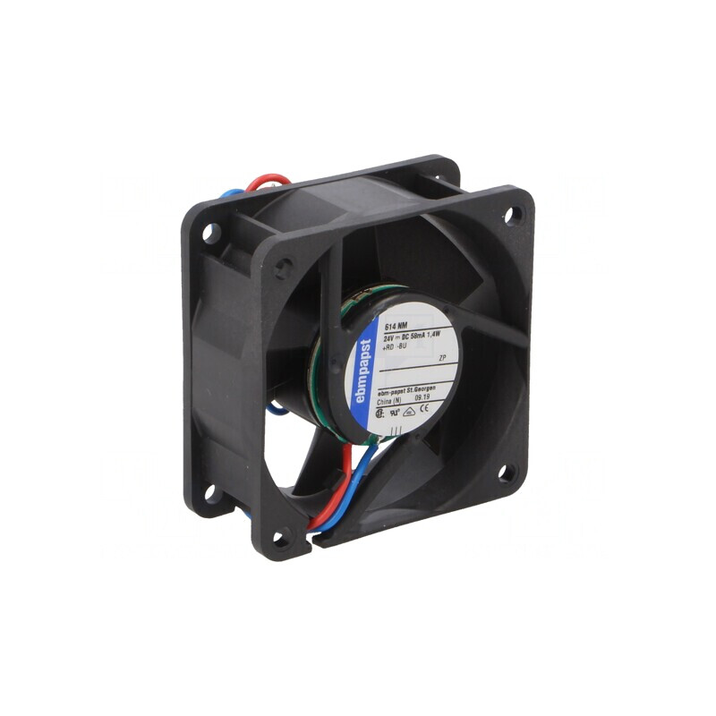 Ventilator DC axial 24V 60x60x25mm 36m3/h 28dBA cu rulmenti | Electronic-mag.ro | Componente Electronice