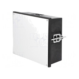 Carcasă neagră Uninorm 144x144x64mm | Electronic-mag.ro | Componente Electronice