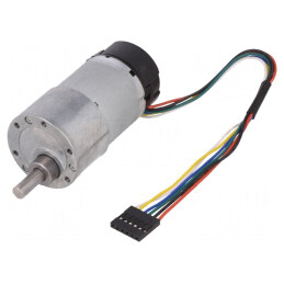 Motor DC cu codificator și transmisie 12V 7A 122 RPM