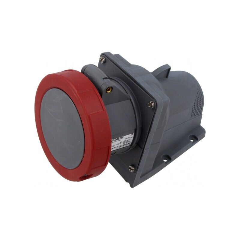 Conector de Alimentare AC Trifazat cu Soclu Mamă în Unghi IP67 | Electronic-mag.ro | Componente Electronice
