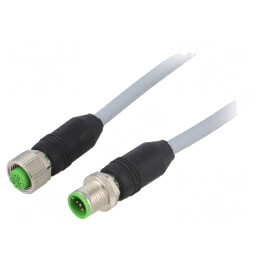 Cablu de conectare M12 5 pini 1m drept | Electronic-mag.ro | Componente Electronice