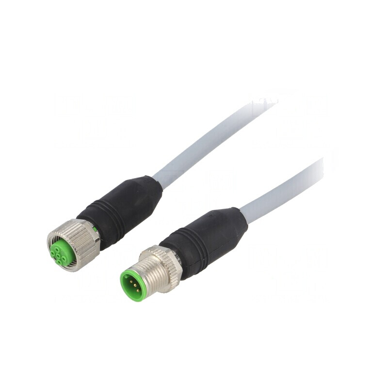 Cablu de conectare M12 5 pini 1m drept | Electronic-mag.ro | Componente Electronice