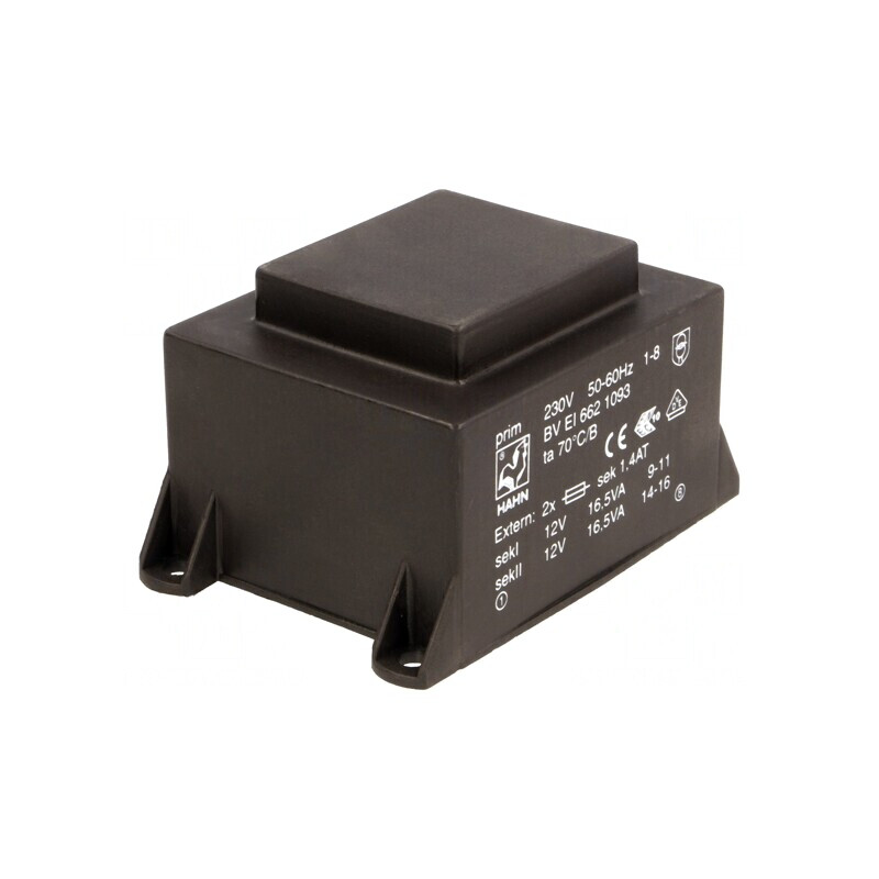 Transformator încapsulat 33VA 230V 12V 1375mA | Electronic-mag.ro | Componente Electronice