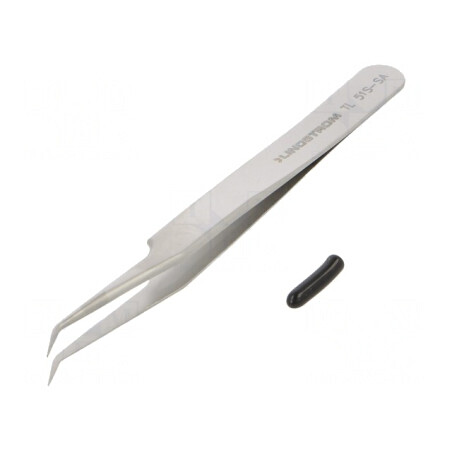 Pensetă Precizie 115mm Vârf Curbat Îngustat TL 51S-SA | Electronic-mag.ro | Componente Electronice