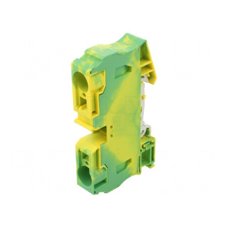 Conector Șine Galben-Verde 2 Borne 2,5-35mm² | Electronic-mag.ro | Componente Electronice