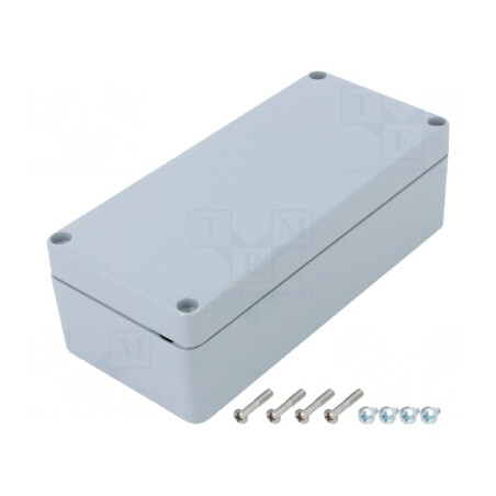 Carcasă universală aluminiu gri 81x177x57mm | Electronic-mag.ro | Componente Electronice
