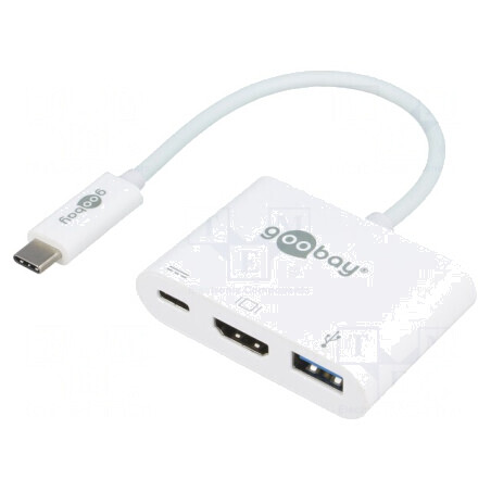 Adaptor HDMI 1.4 USB 3.0 0,15m Alb 60W | Electronic-mag.ro | Componente Electronice
