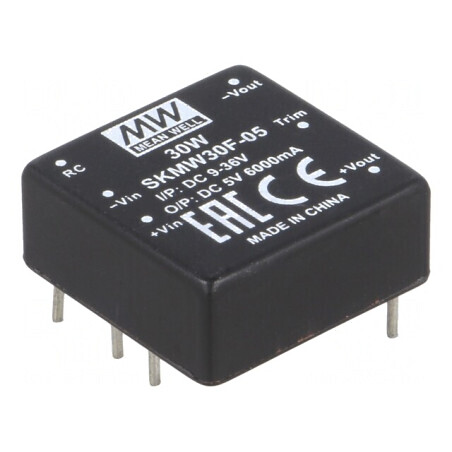 Convertor DC/DC 30W 9-36V la 5V 6000mA THT | Electronic-mag.ro | Componente Electronice