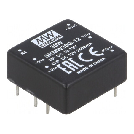 Convertor DC/DC 30W 18-75V la 12V 2500mA | Electronic-mag.ro | Componente Electronice