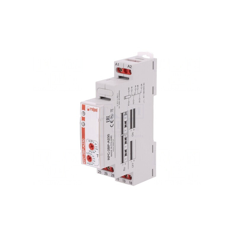 Timer DPDT 230VAC 24VDC 8A 1s-10zile | Electronic-mag.ro | Componente Electronice