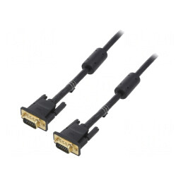 Cablu D-Sub 15 pini negru 30m