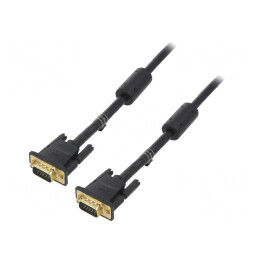 Cablu D-Sub 15 pini negru 30m | Electronic-mag.ro | Componente Electronice