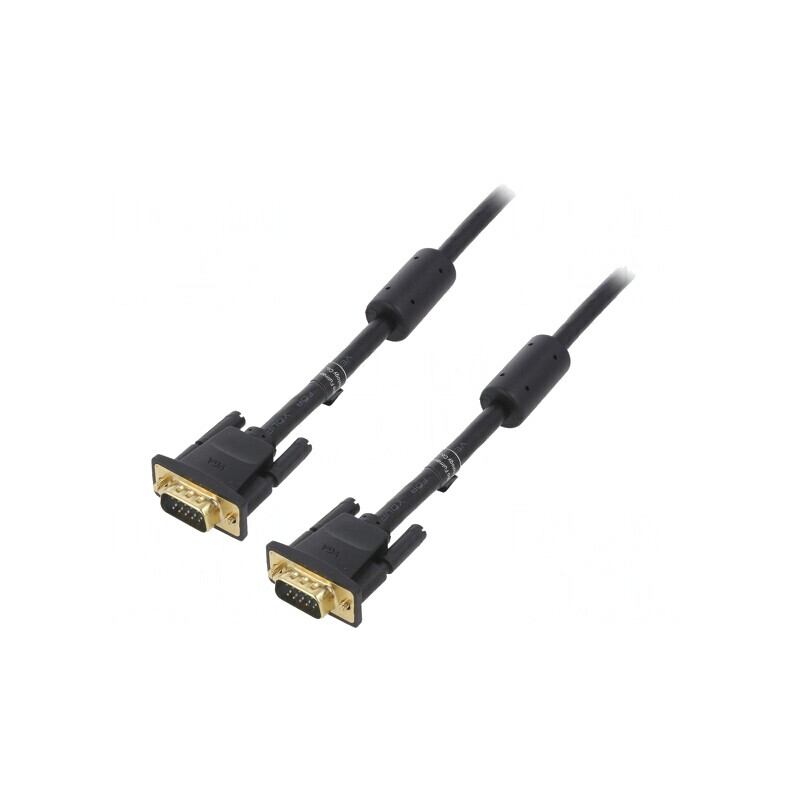 Cablu D-Sub 15 pini negru 30m | Electronic-mag.ro | Componente Electronice