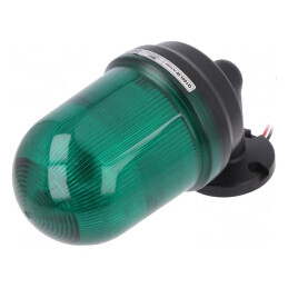 Semnalizator luminos verde IP65 Q100LW-12/24-G | Electronic-mag.ro | Componente Electronice