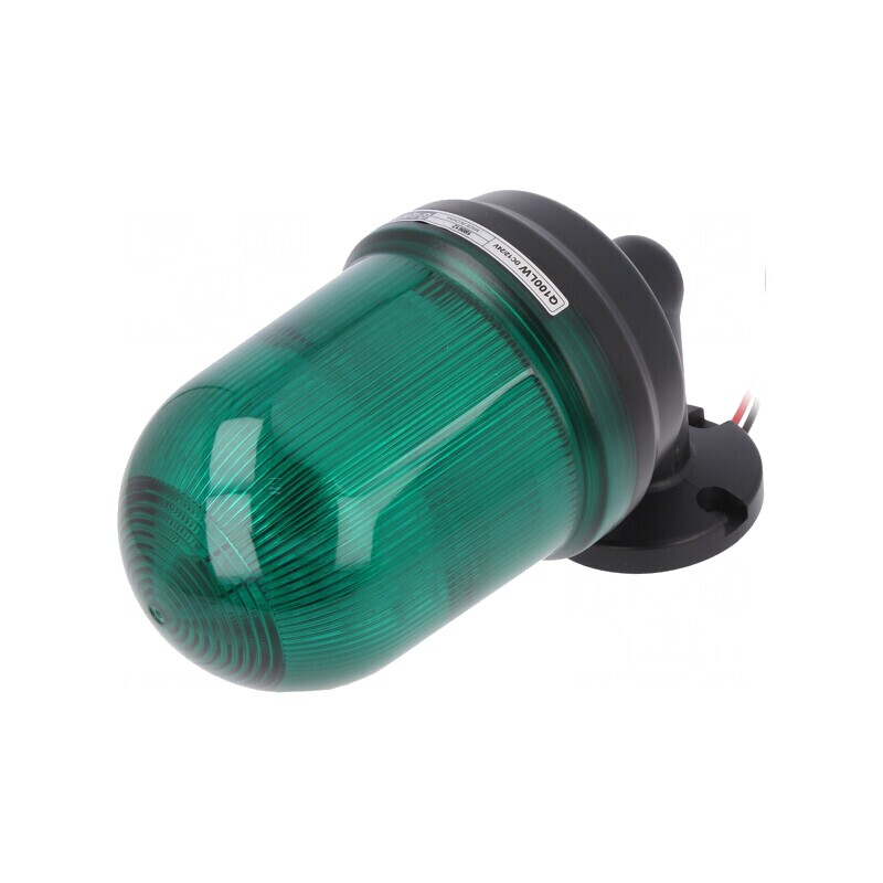 Semnalizator luminos verde IP65 Q100LW-12/24-G | Electronic-mag.ro | Componente Electronice