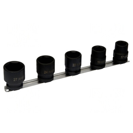 Set Chei Tubulare cu Impact 1/2" 5 Buc. | Electronic-mag.ro | Componente Electronice